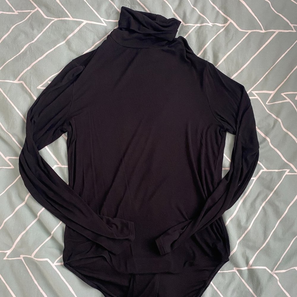 Universal Standard Black Turtleneck Bodysuit